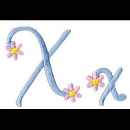 A Daisy Day Alphabet X