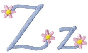 A Daisy Day Alphabet Z