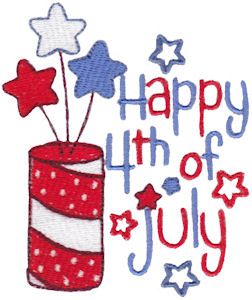 4th of July Embroidery Designs