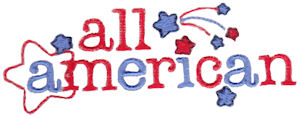 All American Word Art
