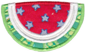 Patriotic Watermelon Applique
