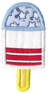 Patriotic Popsicle Applique