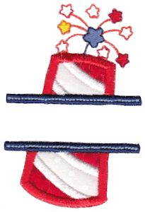 Split Applique Firecracker