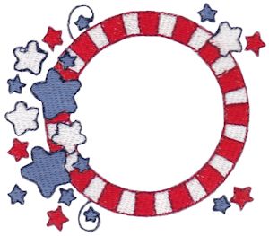 Stars And Stripes Monogram Frame