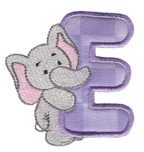 Animal Alphabet Applique e