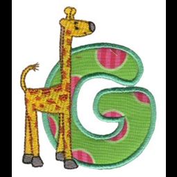 Animal Alphabet Applique g