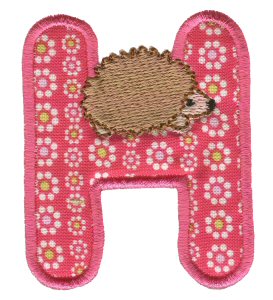 Animal Alphabet Applique h