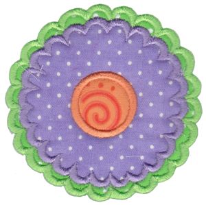 Applique Round Flower