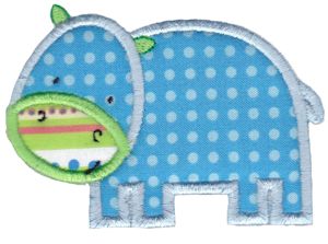 Applique Hippo