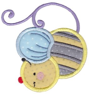 Bumble Bee Teapot Applique