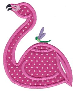 Flamingo Teapot Applique