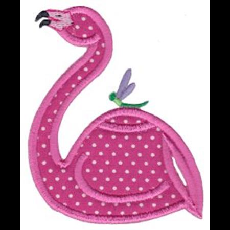 Flamingo Teapot Applique