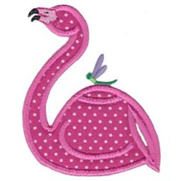 Flamingo Teapot Applique