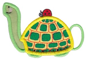 Turtle Teapot Applique