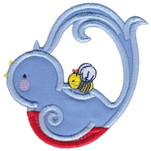 Bluebird Teapot Applique