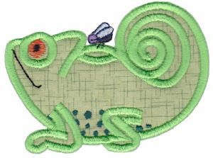 Chameleon Teapot Applique