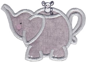 Elephant Teapot Applique