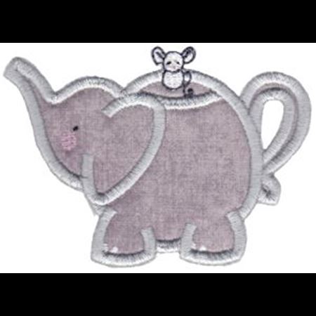 Elephant Teapot Applique
