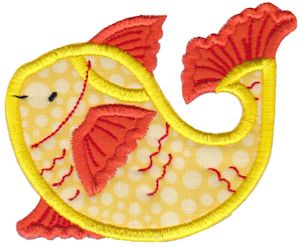 Goldfish Teapot Applique