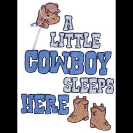 A Little Cowboy Sleeps Here