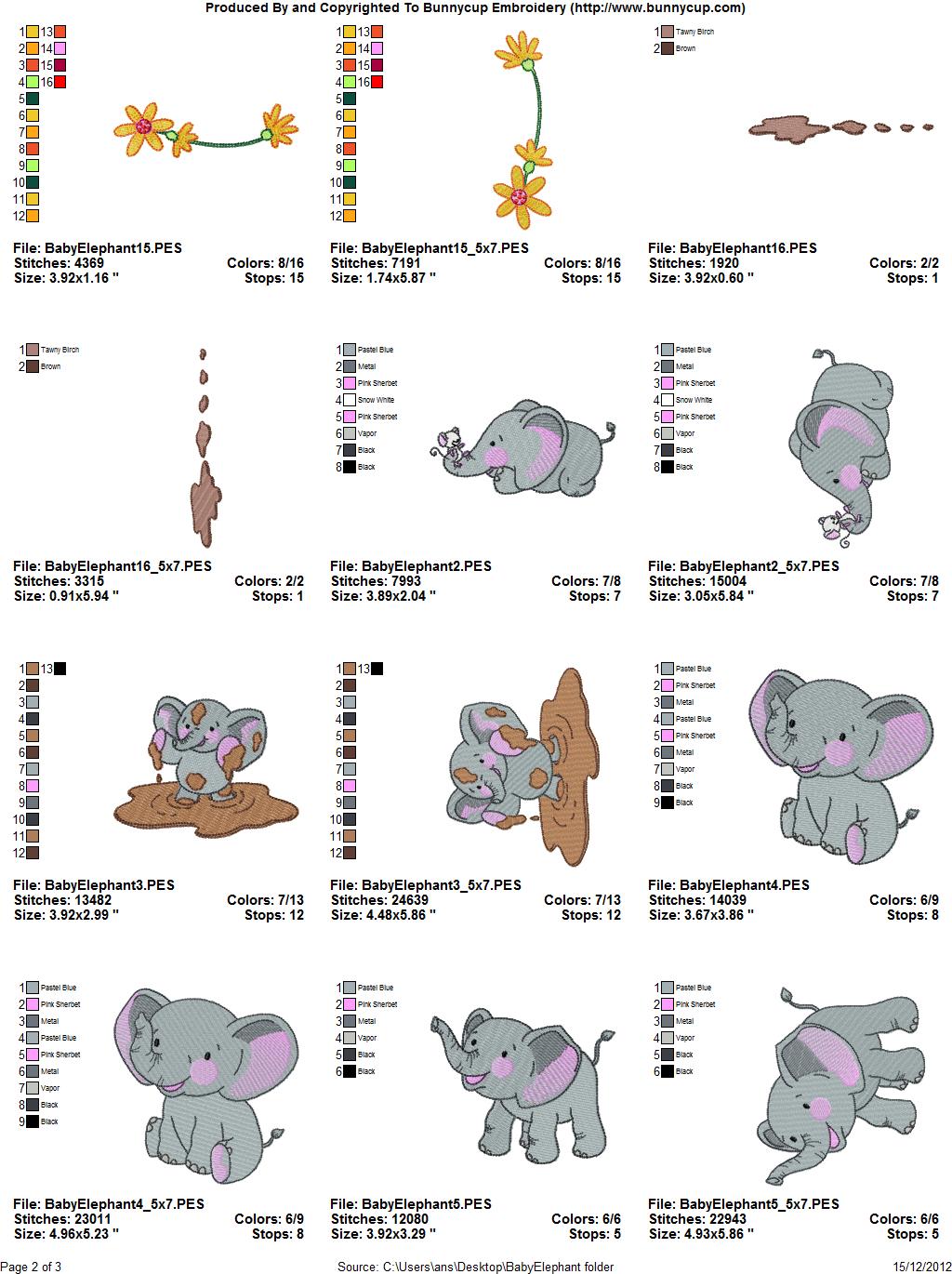 Baby Elephant Embroidery Designs Bunnycup Embroidery,Kitchen Design Ideas Galley Style