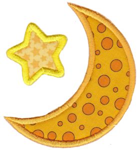 Applique Star And Moon