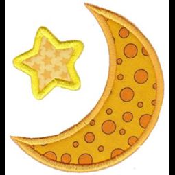 Applique Star And Moon