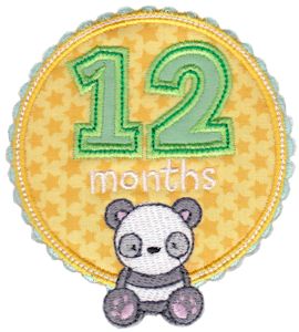 Baby Months Applique 12