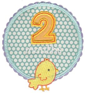 Baby Months Applique 2