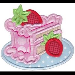 Strawberry Cake Applique