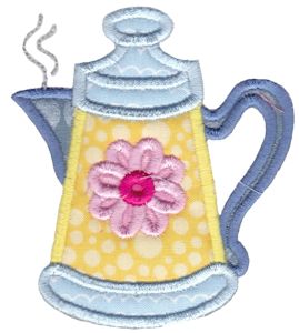 Tea Pot Applique
