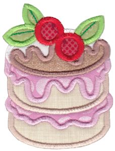 Decorated Cake Applique
