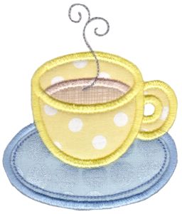 Cup of Tea Applique