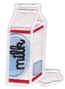 Milk Carton Applique