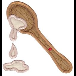 Wooden Spoon Applique