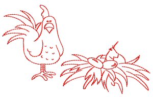 Barnyard Redwork 3