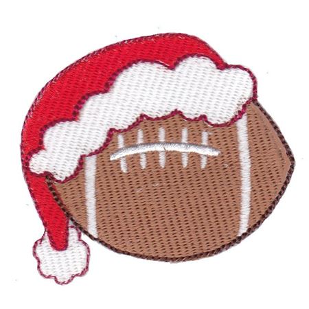 Football With Santa Hat Filled Stitch