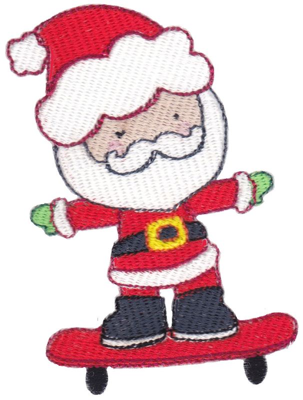 Skateboard Santa