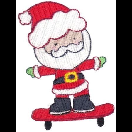 Skateboard Santa