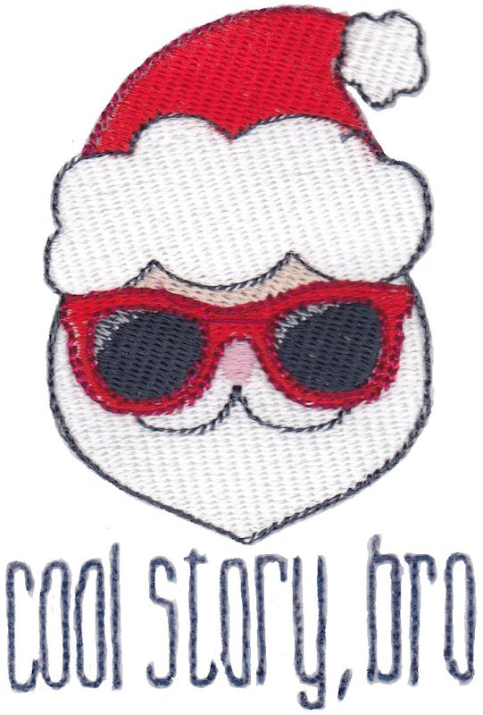 Santa Cool Story Bro Filled Stitch
