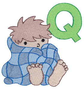 Boys Alphabet Q
