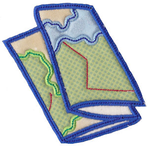 Camp Map Applique