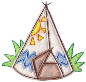 Indian Teepee Applique