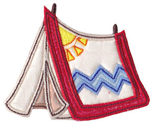Indian Tent Applique