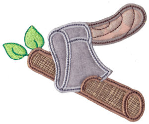 Wood Axe Applique