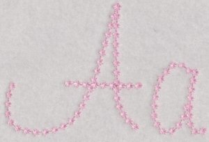 Candlewicking Alphabet A