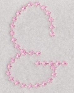 Candlewicking Alphabet Character 2