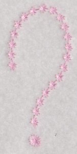 Candlewicking Alphabet Character 7