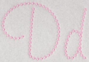 Candlewicking Alphabet D