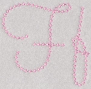 Candlewicking Alphabet F